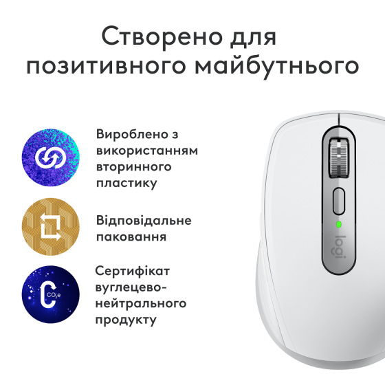 Миша Logitech MX Anywhere 3S for Mac, Pale Grey (910-006946) (6998414) Київ