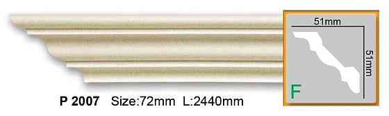 Карниз полиуретановый гладкий Gaudi Decor P 2007 Flexi Днепр