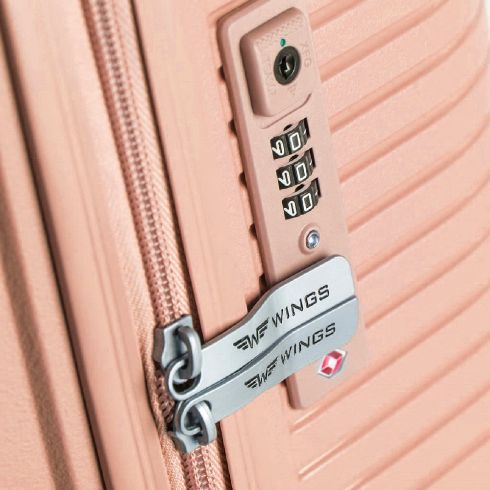 Чемодан полипропиленовый WINGS 181-05 большой 75 см коралловый Киев - изображение 4