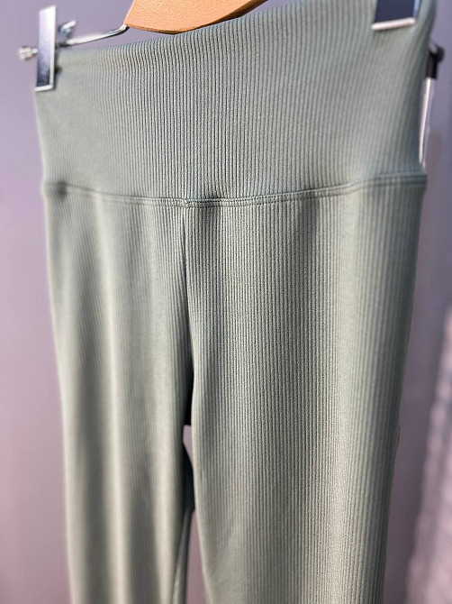 Лосини жіночі LADY HUREM 2247 рубчик широкий утягуючий пояс хакі, хакі, M Київ - фото 7
