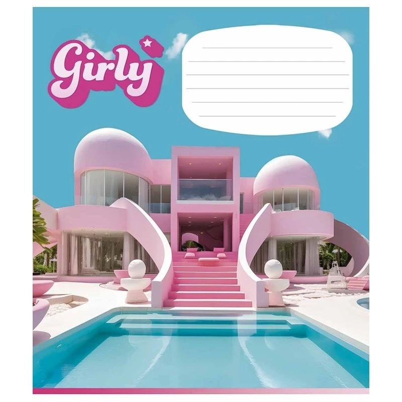 Зошит учнівський "Girly" Школяр 012-3330L-3 в лінію, 12 аркушів Вінниця - фото 1