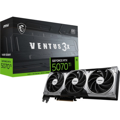 Видеокарта MSI GeForce RTX5070 Ti 16GB VENTUS 3X OC (RTX 5070 Ti 16G VENTUS 3X OC) Винница - изображение 5