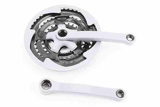 Шатуни "квадрат" 170мм, 48.38.28T MTB, сірі "вузький" GR 01 (можливі потертості) Київ