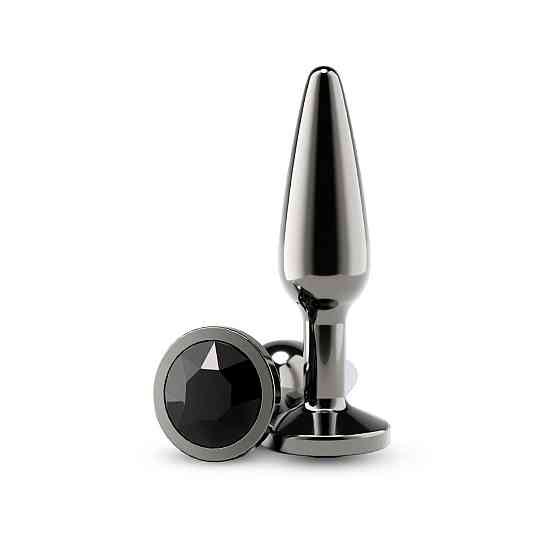 Анальна пробка NS Novelties Rear Assets — Tapered — Medium — Gunmetal — Black Sex Aura Київ