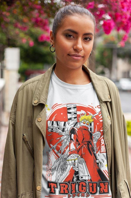 Футболка для хлопчика з аніме принтом Трігун Васх Стампеде Моон оверсайз (зріст від 165 до 180) Чорний AnimeJ0956m Дніпро - фото 3