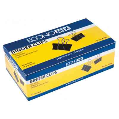 Біндер металевий Economix 32 мм 12 шт (E41006) Вінниця