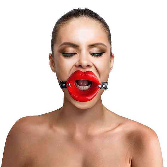 Кляп-розширювач у формі губ Art of Sex – Gag Lips, натуральна шкіра Sex Aura Київ