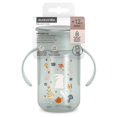 Поильник-непроливайка Suavinex Wonderland 340 мл. +12 мес. светло-зеленая (402793) Винница - изображение 3