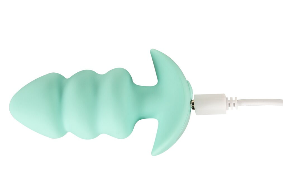 Анальна пробка з вібрацією Vibrating Mini Butt Plug Green Sex Aura Київ - фото 4