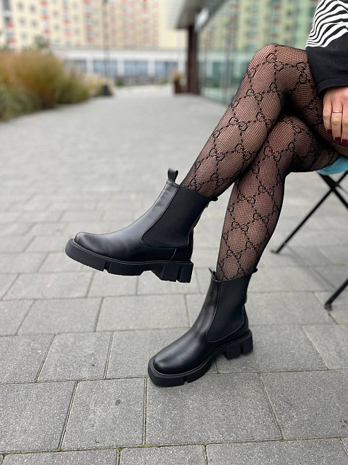 BIZONI Черевики жіночі BIZONI 215/1 чорні (зима, шкіра натуральна) (5646) 40 Коломия - фото 7