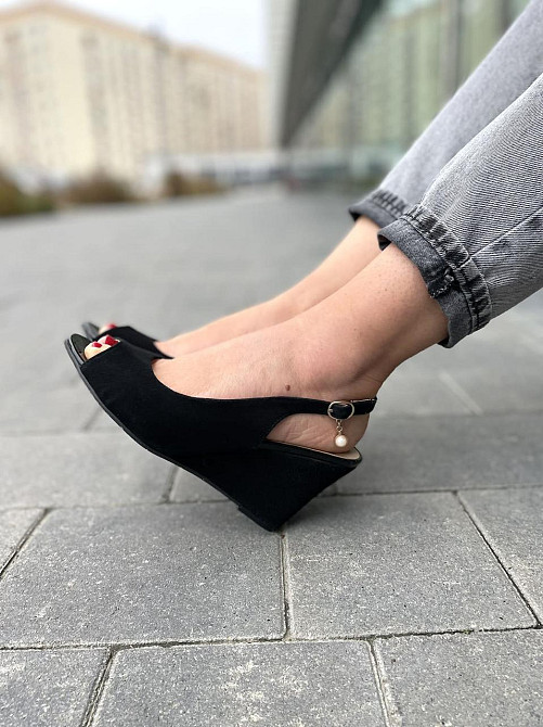 Vesna Босоніжки жіночі VESNA 9325 чорні (літо, замша натуральна) (908) лише 36р.38р. Коломыя - изображение 4