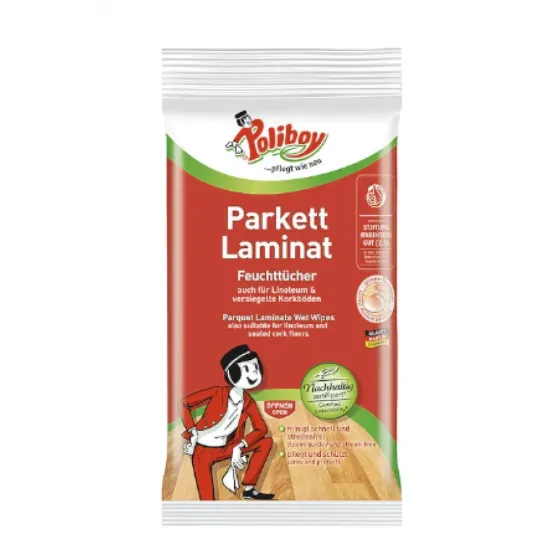 Вологі серветки для паркету POLIBOY Parkett Laminat Feuchttücher 15 шт. Львів