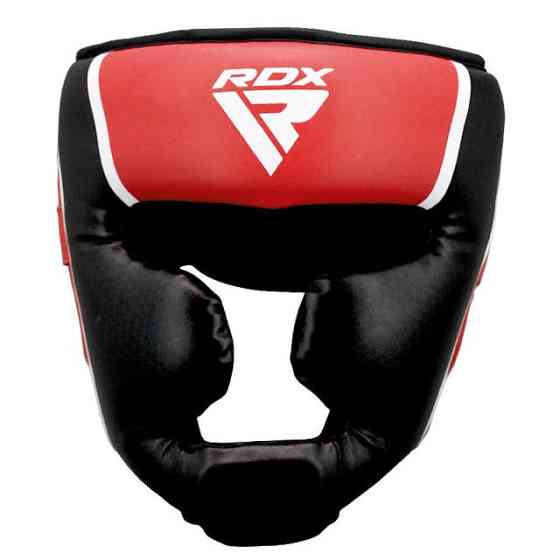 Боксерський шолом RDX AURA PLUS T-17 Red/Black L (капа в комплекті) Кам'янське