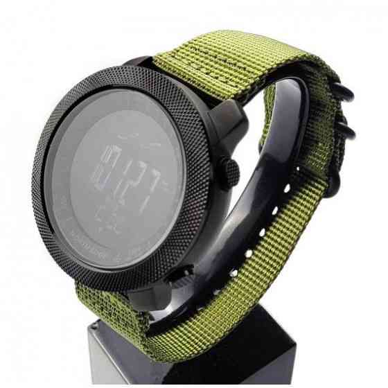 Чоловічий наручний годинник North Edge Apache 5BAR з компасом Зелений Вінниця