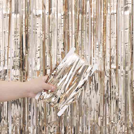 Дождик для фотозоны украшение 245 см на 92 см шампань Киев