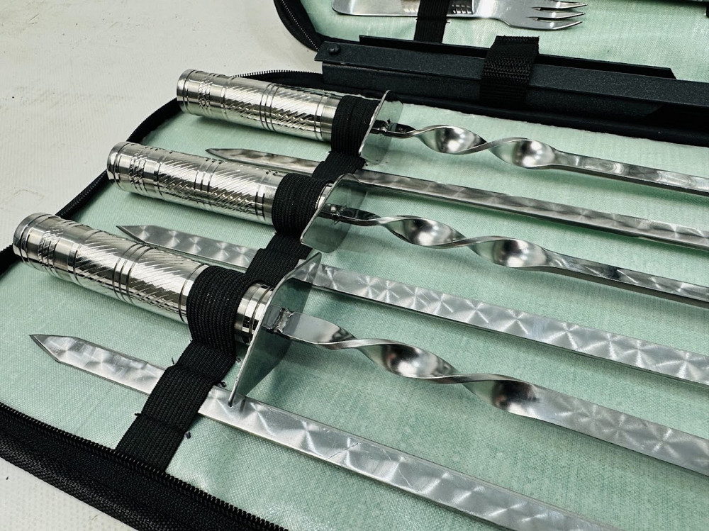 Подарунковий набір шампурів ПЛАНШЕТ No3 HAPPY DAYS Подарункові набори для шашлику Тернопіль - фото 4