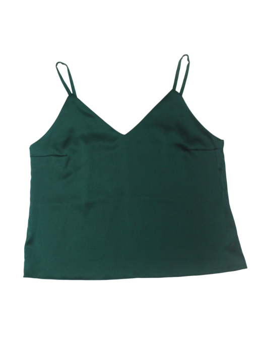 Шелковая майка на тонких бретельках Зелёный XS/S Харьков - изображение 9
