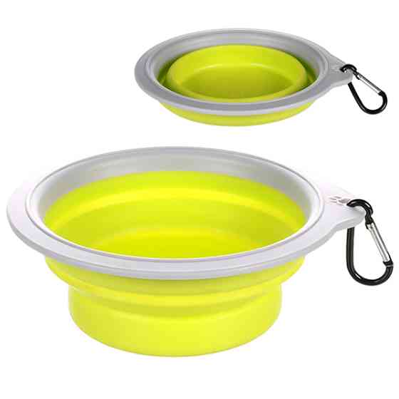 Flamingo Travel Bowl Bubo ФЛАМИНГО БУБО складная миска с карабином для собак и котов Киев