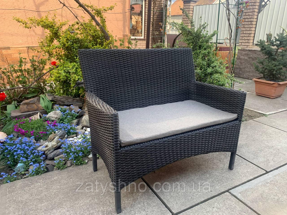 Диван із ротанга з подушкою Київ - фото 7