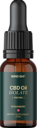 Каннабідіол CBD Mind Shi CBD Oil Isolate 1000 mg 10 ml полуниця Київ