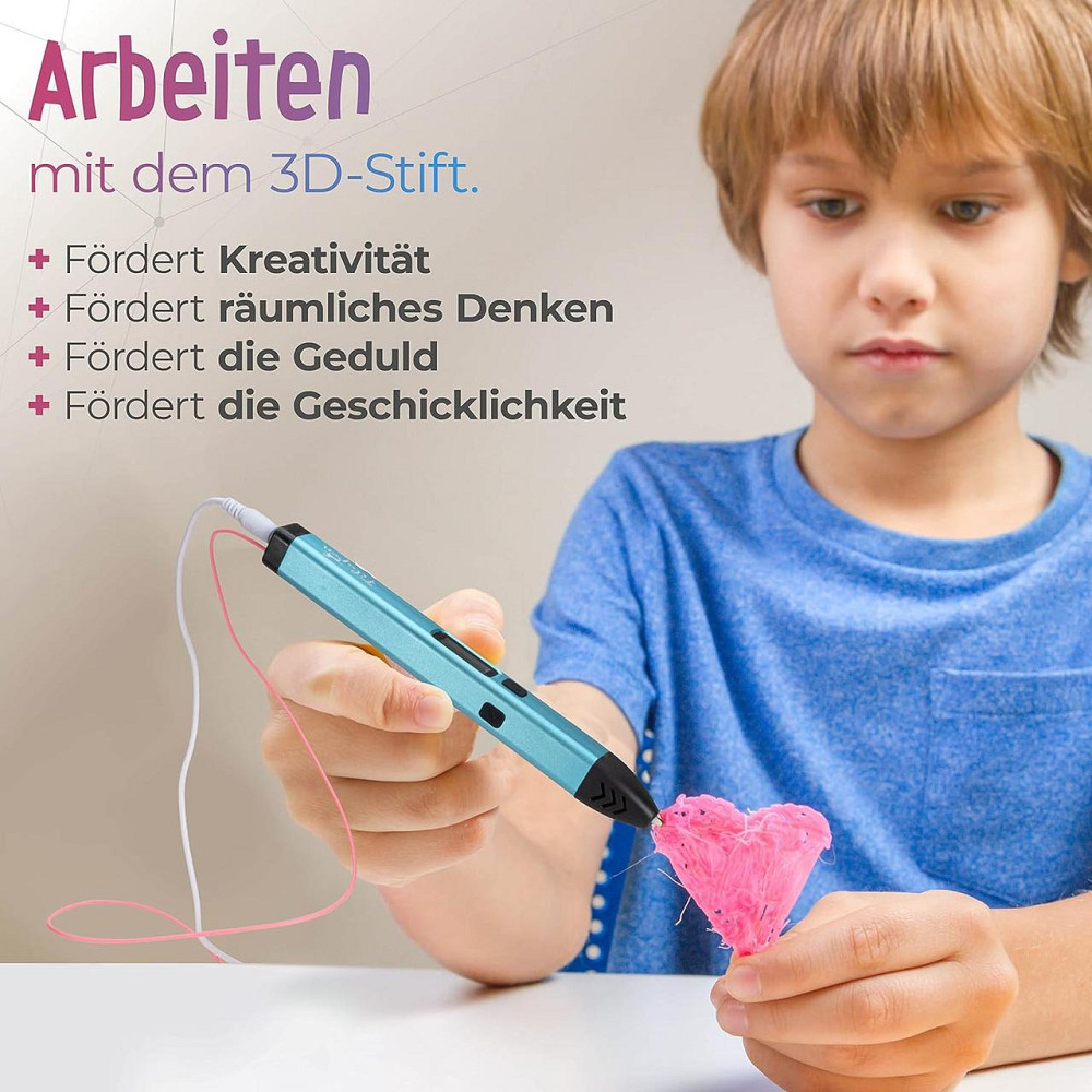 Премиум 3D ручка Filapen с филаментами, кейсом, шаблоны, набор для 3D рисования для детей и взрослых PCL USB-C Киев - изображение 4