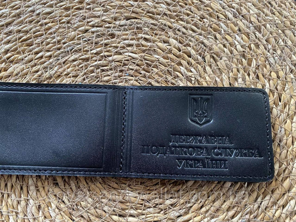 Шкіряна обкладинка Державна податкова служба України на чотири відділення Київ - фото 5