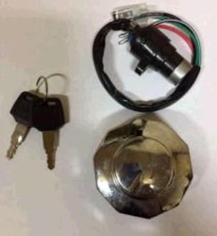 Замок запалювання (комплект) (+кришка бака) Alpha (mod:A) Київ - фото 1