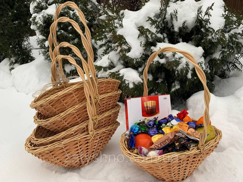 Корзина из лозы для фруктов и подарков Киев - изображение 7