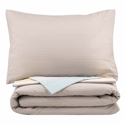 Постельное белье Ardesto Gloria сатин полоски, коричневый евро 200х220 (ART2022RB) Винница - изображение 2