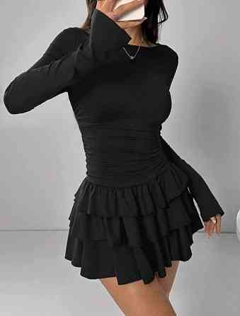 Жіноча базова міні сукня з пишною спідничкою віскоза Одеса