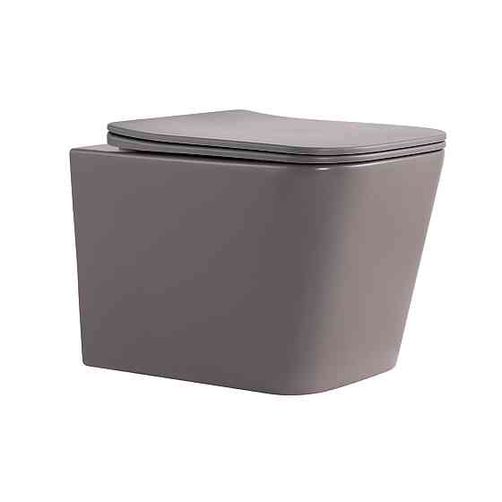 Унітаз підвісний Tern Ultra Quiet 490×365×325 мм, Stone Grey, із сидінням Slim Duroplast/Soft-close/Quick Release Київ