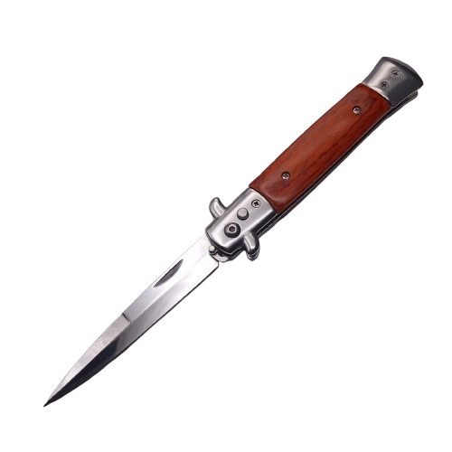 Ніж викидний PA50-1K Дерево Дніпро - фото 1