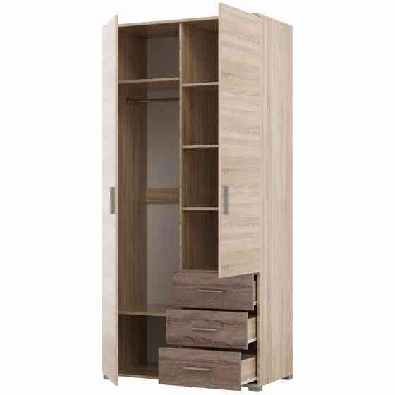Шкаф прямой с ящиками Эверест Бриз ШП-4 сонома + трюфель (DTM-2297) Днепр