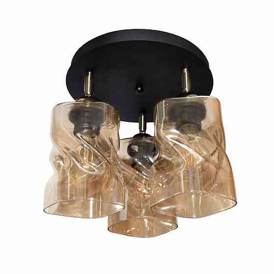 Светильник потолочный MSK Electric Tornado поворотный на круглой основе PL 202415-3R BK Одесса