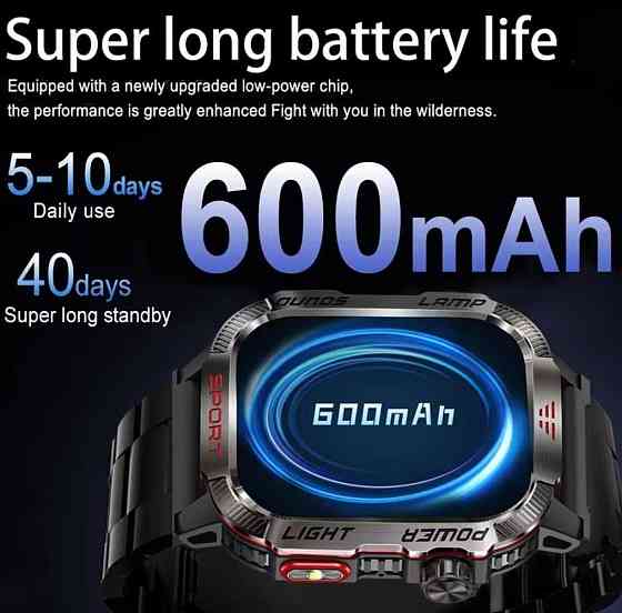 Смартгодинник: LIGE HT29. NFC. Compass. Barometr. LED-ліхтарик. Київ