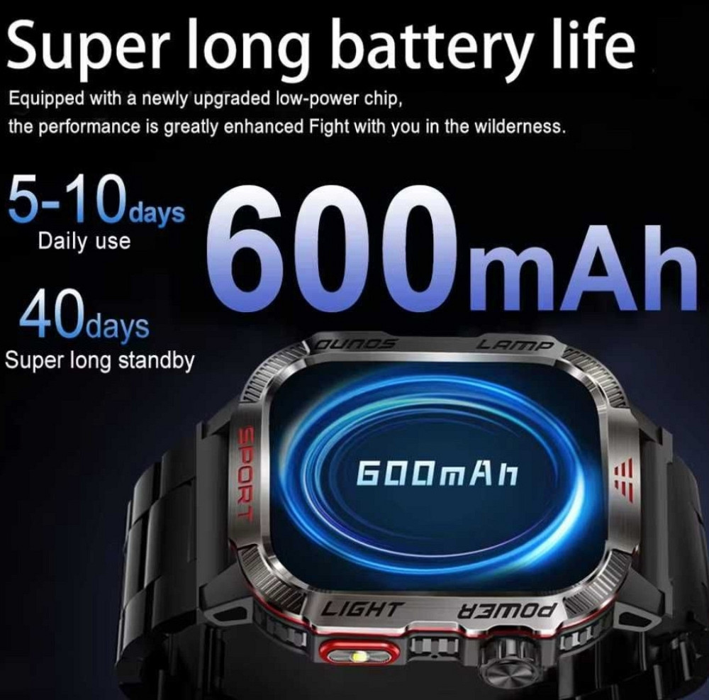 Смартгодинник: LIGE HT29. NFC. Compass. Barometr. LED-ліхтарик. Київ - фото 5