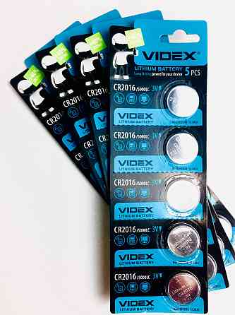 Батарейка літієва VIDEX CR2016 5 pcs BLISTER CARD Київ