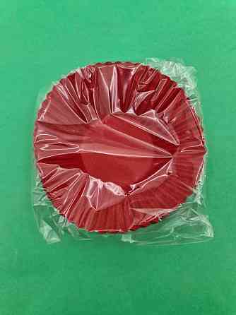 Тартолетка для чізкейк "Кругла червона"D55 H42,5 (100шт)/140/ (1 уп.) Харків