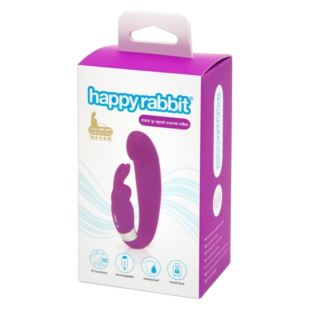 Подвійний вібратор Happy Rabbit G-Spot Clitoral Curve Vibrator Sex Aura Київ - фото 4