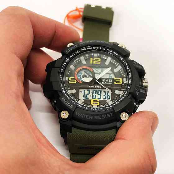 Годинники спецпризначенці SKMEI 1283AG ARMY GREEN, Годинник військовий чоловічий, WB-804 Годинники спортивні Київ