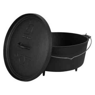 Котел туристичний Bo-Camp Dutch Oven Cast Iron 31 cm / 7.1 L Black (2122415) (DAS303291) Вінниця