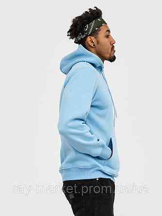 Худі чоловіче базове утеплене RAY BASIC блакитне (U0401M-Sky Blue) M Київ