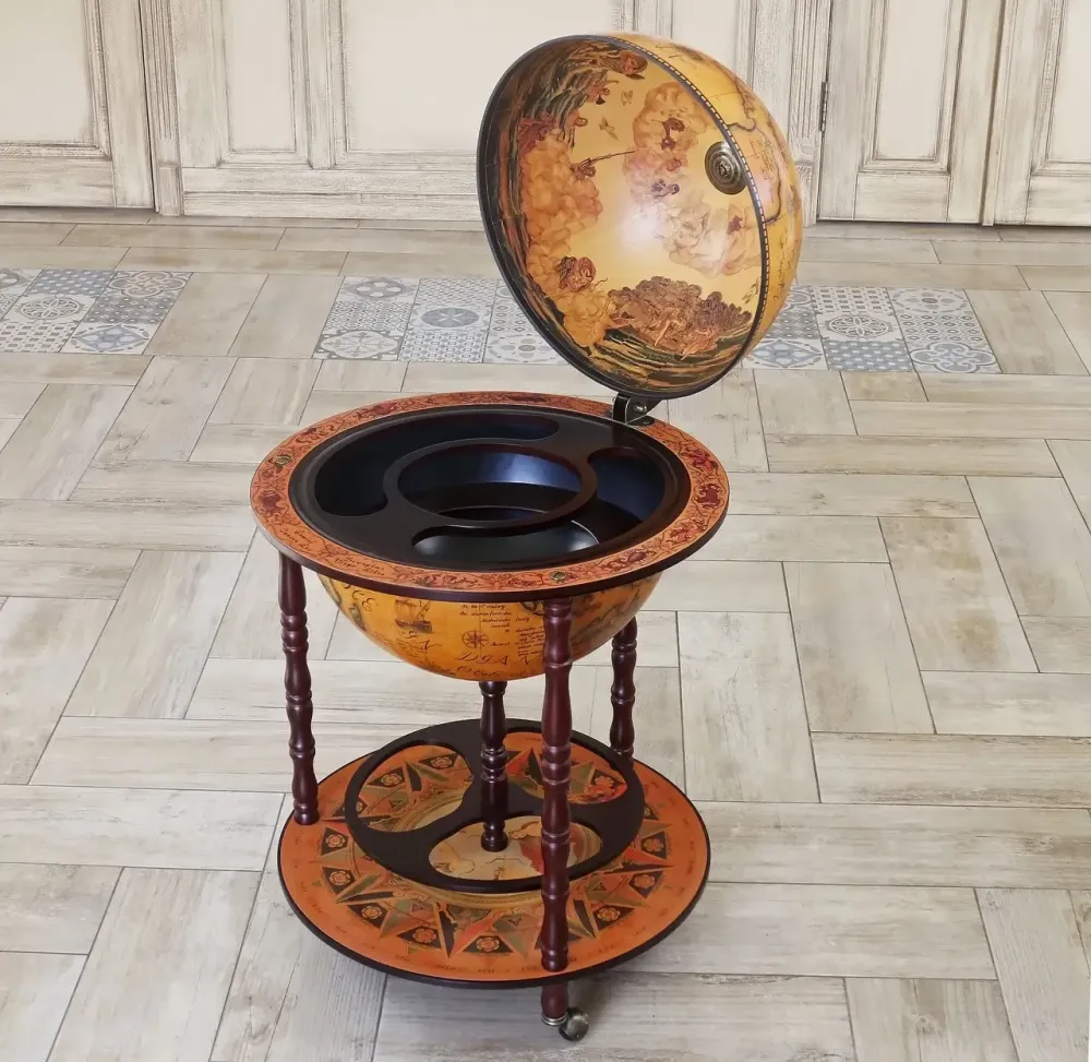 Глобус бар на пол Древняя карта коричневая сфера 45 см Гранд Презент mastersem Киев - изображение 2