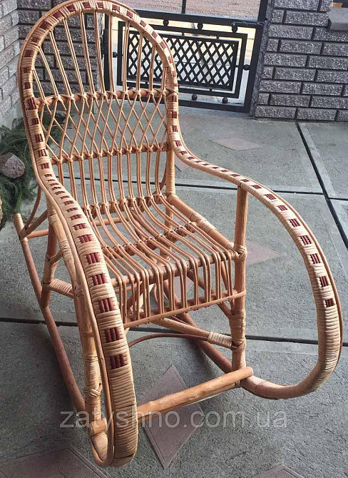 Кресло качалка из лозы подросткавая  | Кресло-качалка  подростковая | кресло качалка дачная Киев - изображение 3