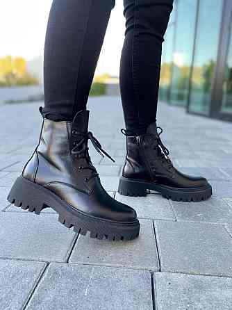 Жіночі черевики M.KRAFT чорні натуральна шкіра висота підошви 3/5 см розмір 37-40 (4827) Коломия