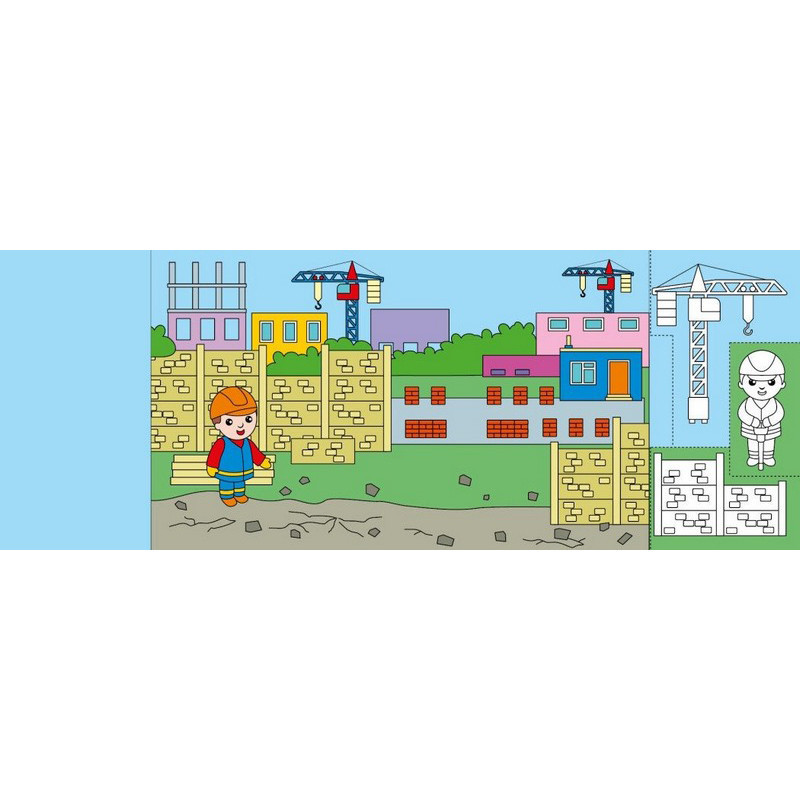 Дитяча книжечка-розмальовка "Хто будує дім?" 1364005 Вінниця - фото 2