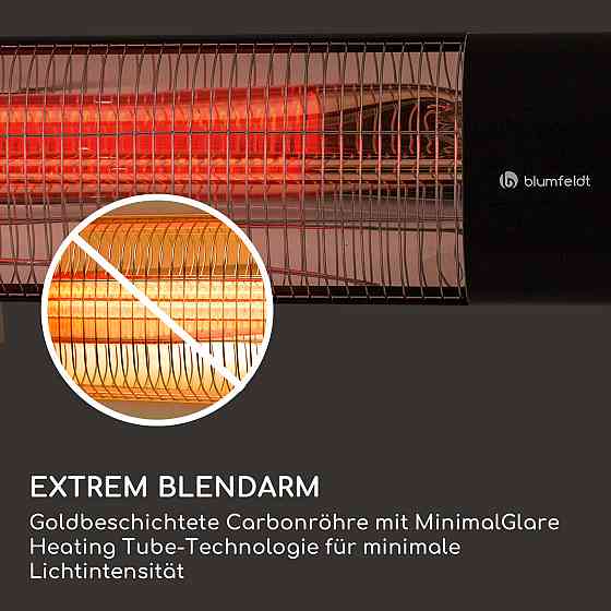 Чорна алюмінія трубки ІП65 вуглецю підігрівача 2000 В темної хвилі ультрачервона покрита золотом Рівне