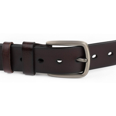 Ремінь Vintage Чоловічий із затемненою пряжкою механіка Коричневий (20315) Вінниця - фото 6