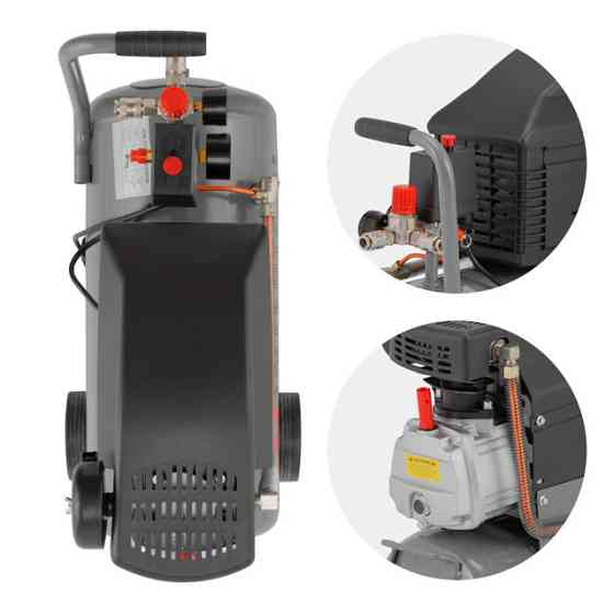 Компресор, 24 л, 1,5 кВт, 220 В, 8 атм, 206 л/хв, 80 дБ INTERTOOL PT-0010 Київ