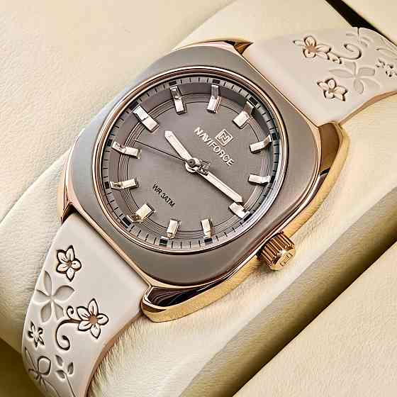 Годинник жіночий наручний Naviforce Mira Beige Flower (2 ремінці) Вінниця